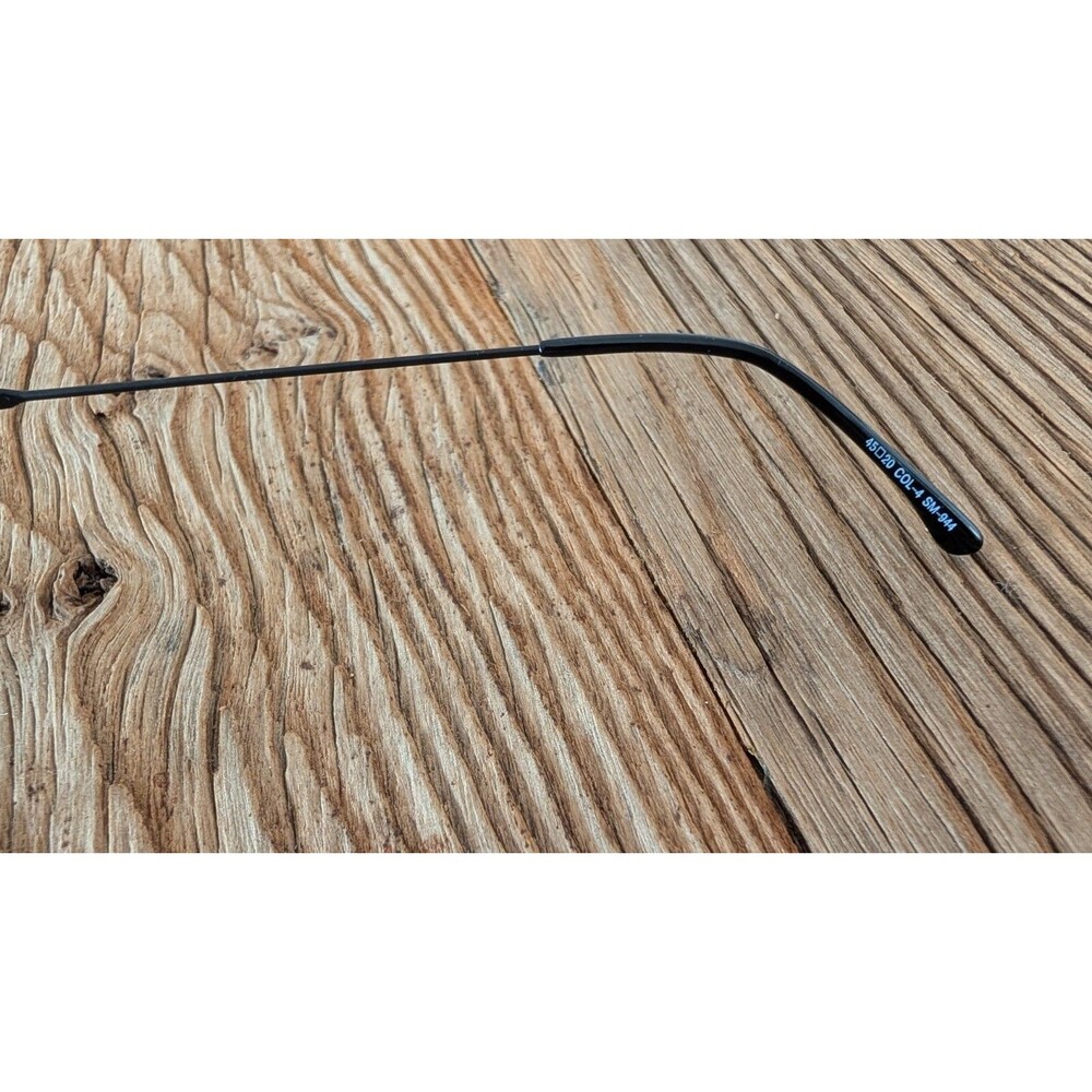 Matsushida Japanese Black Stainless Steel Full Rim Oval Eyeglasses Frame Only - Picture 6 of 16